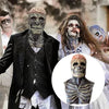 Máscara de Halloween de esqueleto de cabeza completa