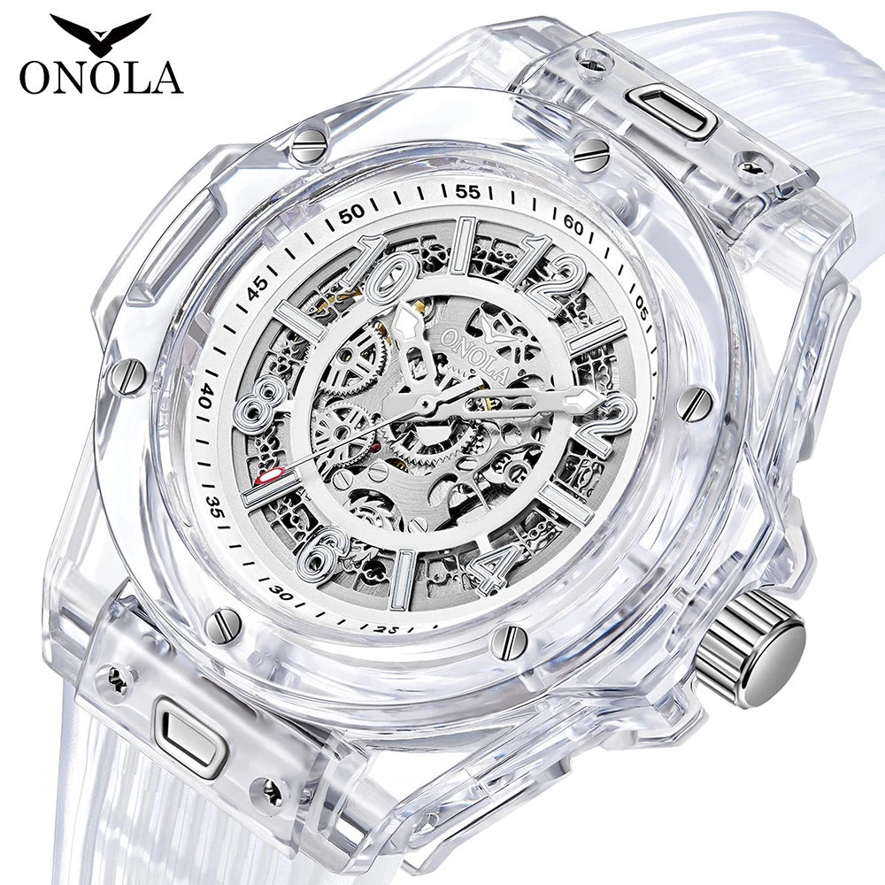 Reloj Automático Transparente