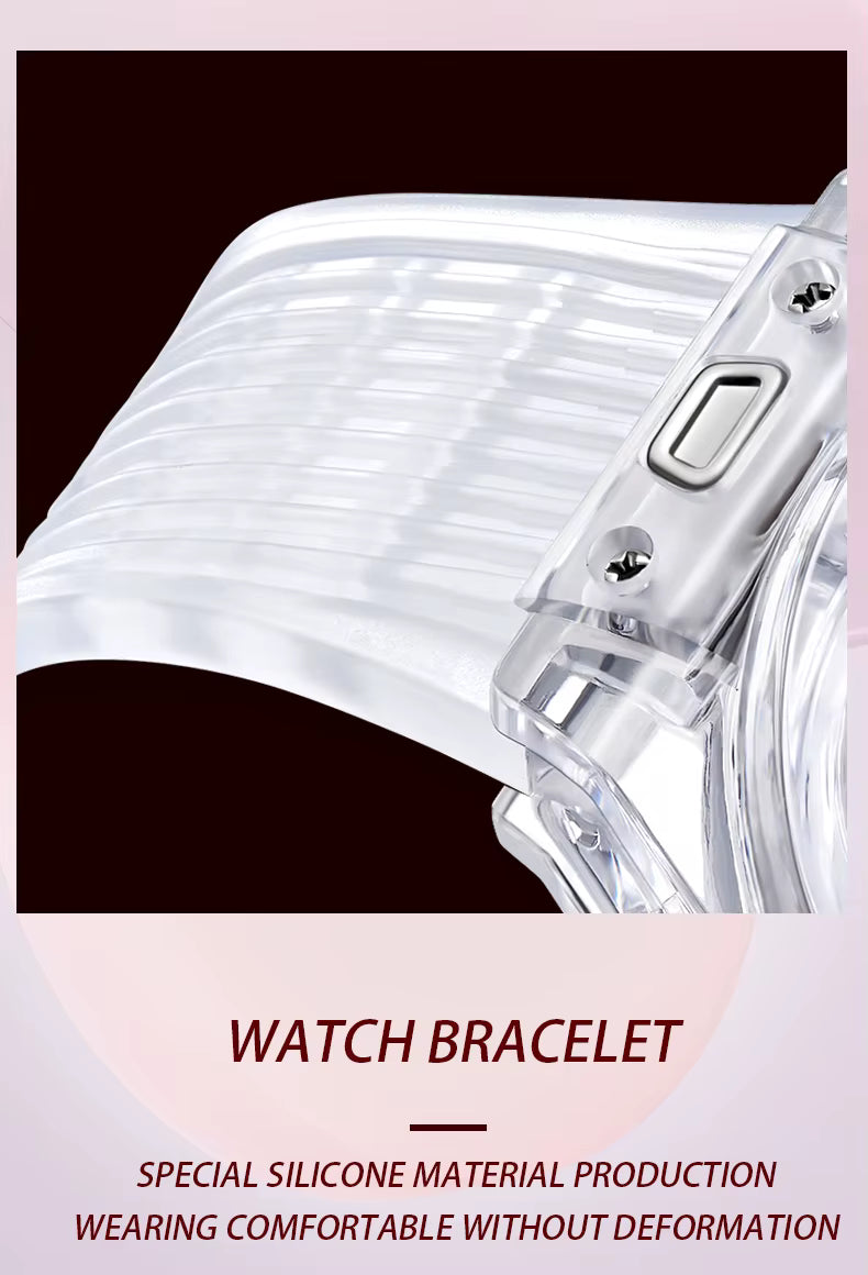 Reloj Automático Transparente